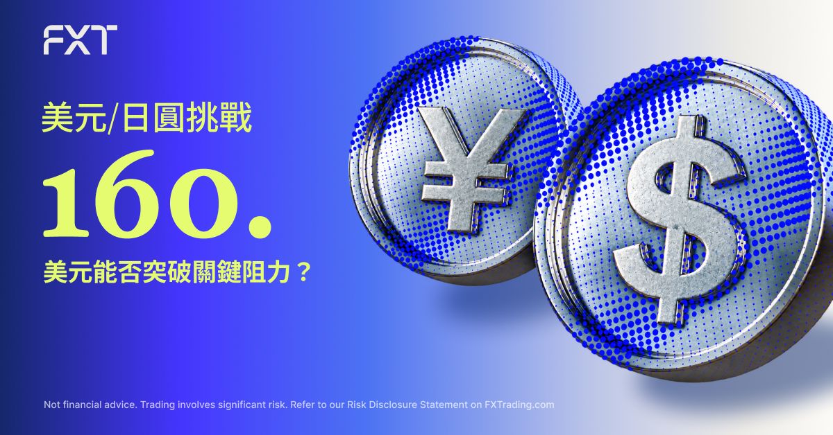 美元／日圓挑戰160：美元能否突破關鍵阻力？