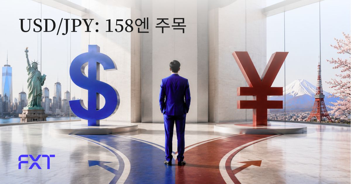 USD/JPY, 고점 부근에서 하방 압력: BOJ 금리 인상 기대 강화, 158.00이 핵심 지지선으로